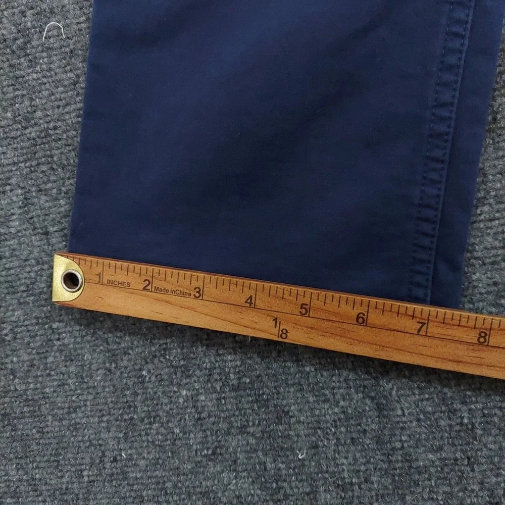 Banana Republic Traveler Pants Men 33x32 Navy Blue Slim Fit Stretch Chino